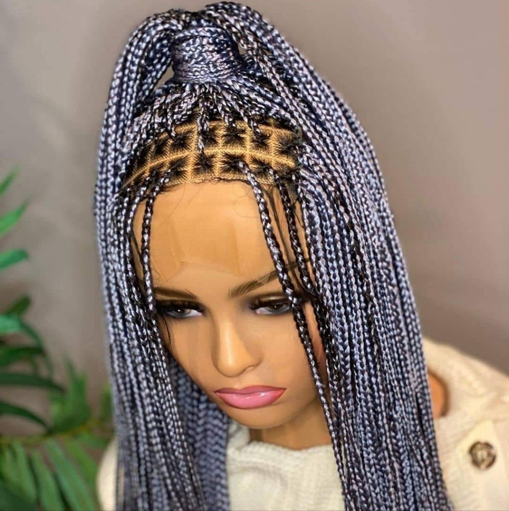 -Blue ice 32", 5/5 Lace closure braided unit. NWOT.  Made in Africa.